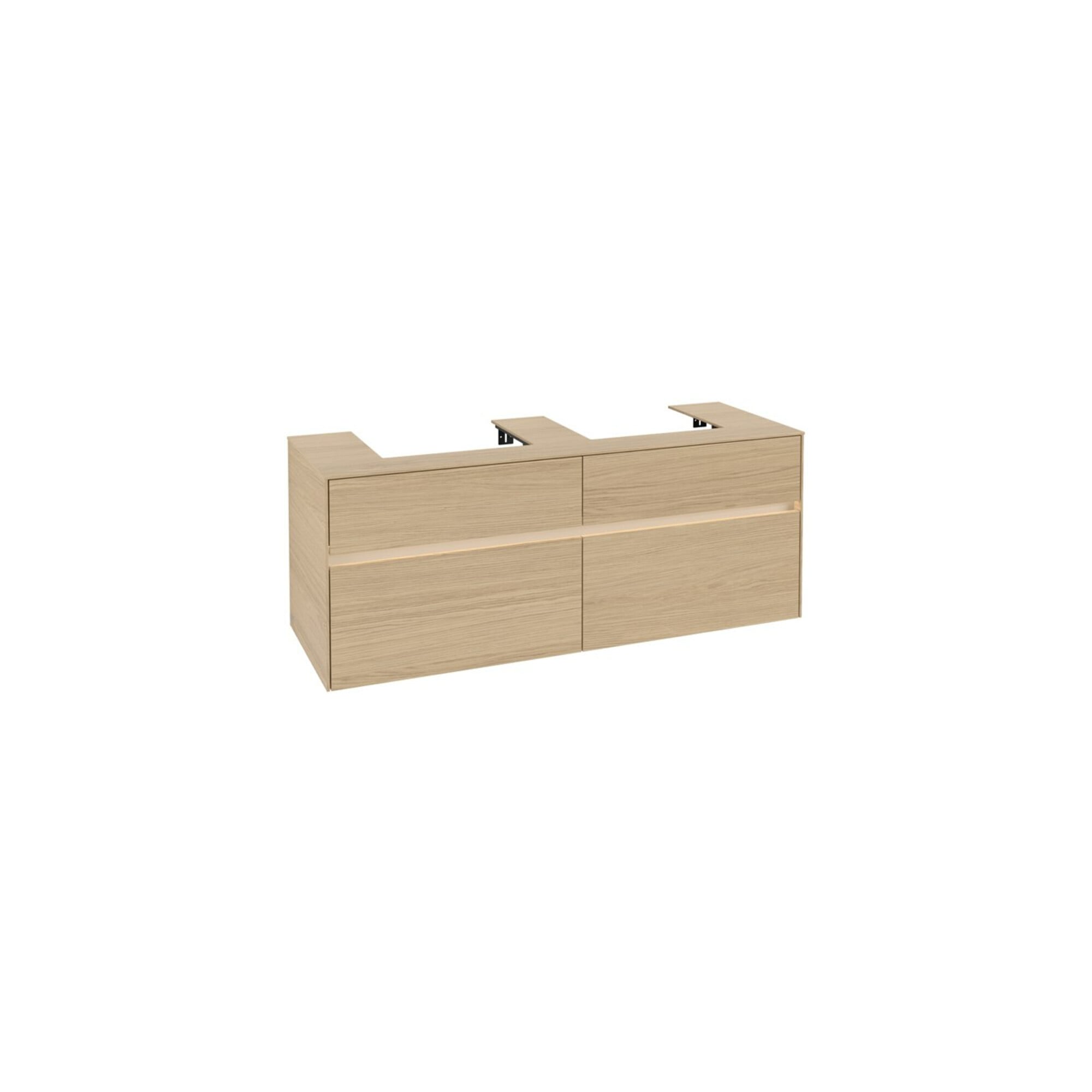 V&B Waschtischunterschrank Collaro 140x54,8x50cm, f 2 WT, LED 10 W, Nord Oa ; Villeroy & Boch