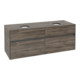 V&B Waschtischunterschrank Collaro 140x54,8x50cm, f 2 WT, LED 10 W, st. Oa
