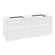 V&B Waschtischunterschrank Collaro 140x54,8x50cm, f 2 WT, LED 10 W, wh. ma-3