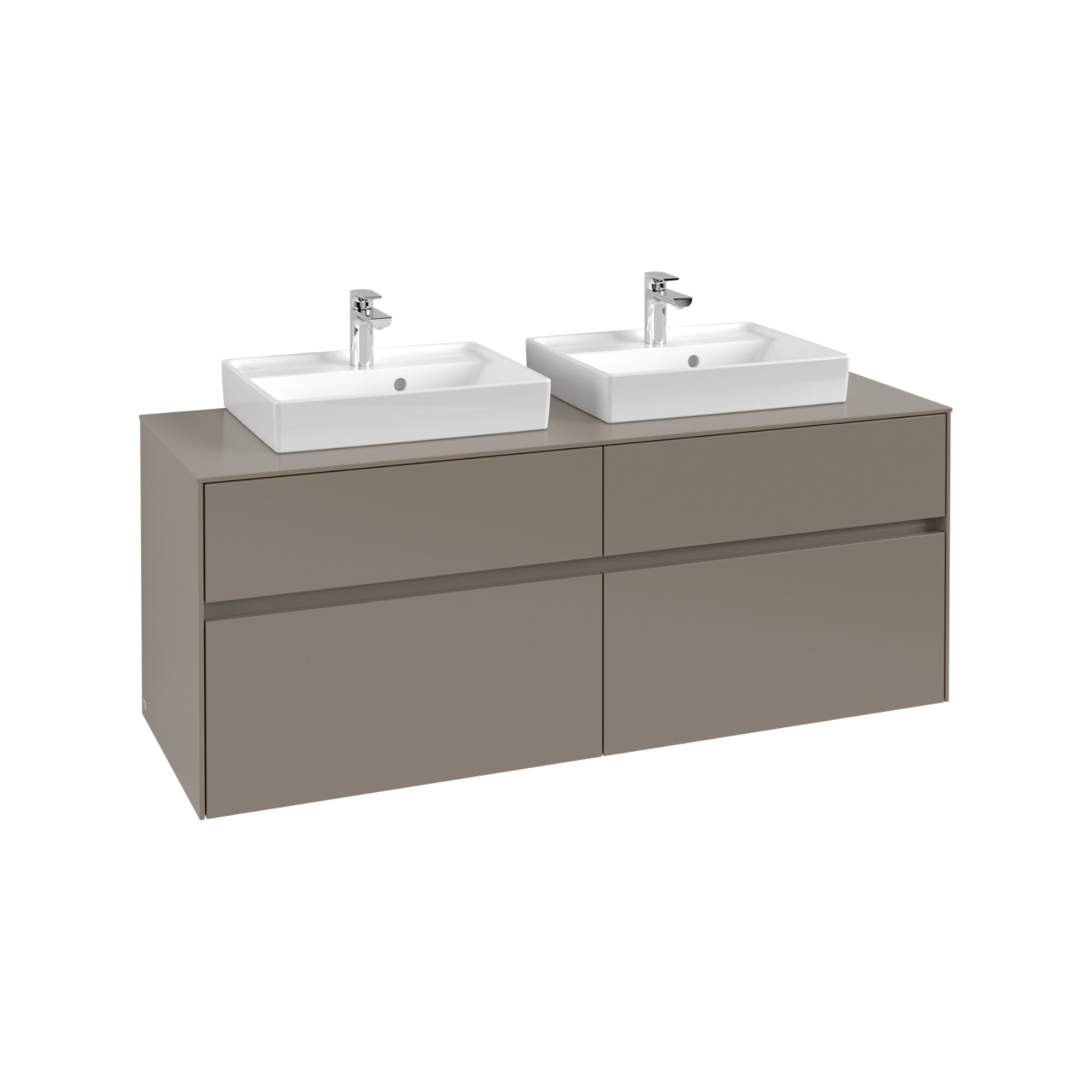 V&B Waschtischunterschrank Collaro 140x54,8x50cm, f 2 WT, marine blue ; Villeroy & Boch