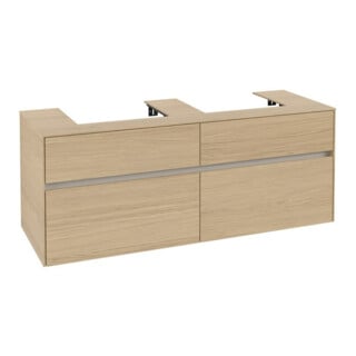 V&B Waschtischunterschrank Collaro 140x54,8x50cm, f 2 WT, nordic oak