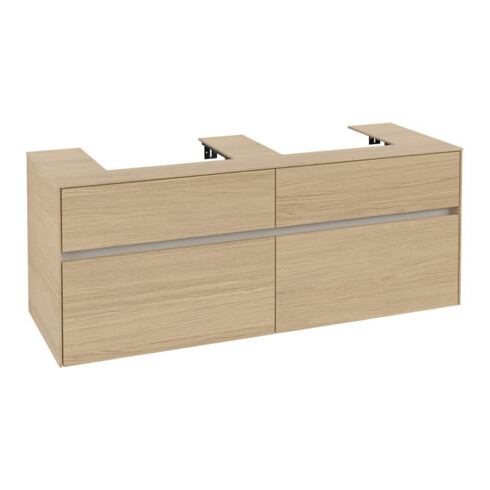 V&B Waschtischunterschrank Collaro 140x54,8x50cm, f 2 WT, nordic oak