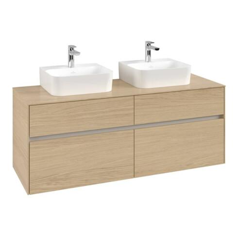 V&B Waschtischunterschrank Collaro 140x54,8x50cm, f 2 WT, nordic oak