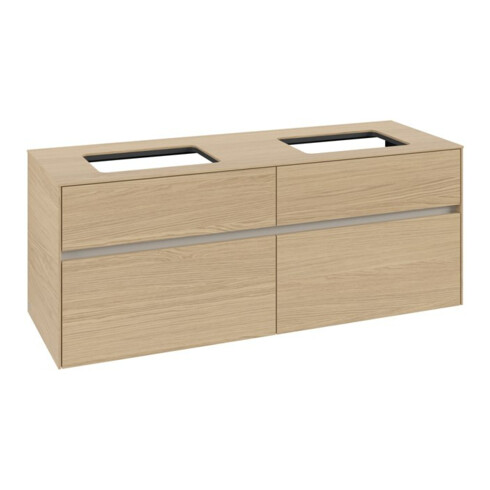 V&B Waschtischunterschrank Collaro 140x54,8x50cm, f 2 WT, nordic oak