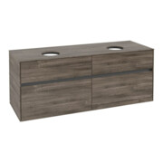 V&B Waschtischunterschrank Collaro 140x54,8x50cm, f 2 WT, stone oak-4