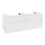 V&B Waschtischunterschrank Collaro 140x54,8x50cm, f 2 WT, white matt