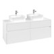 V&B Waschtischunterschrank Collaro 140x54,8x50cm, f 2 WT, white matt-1