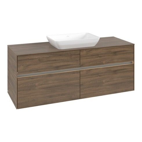 V&B Waschtischunterschrank Collaro 140x54,8x50cm, f WT mi, LED 10W, Ar Oa