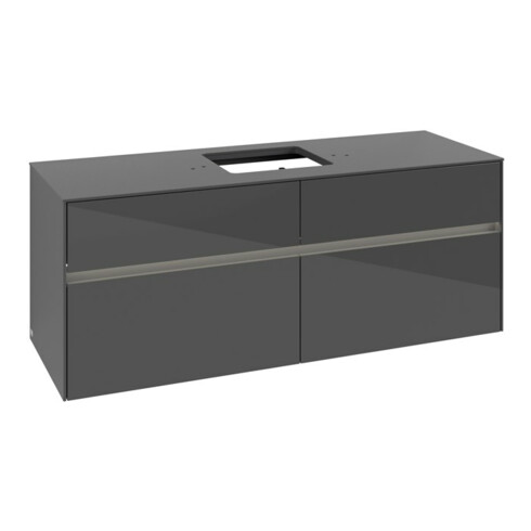 V&B Waschtischunterschrank Collaro 140x54,8x50cm, f WT mi, LED 10W, glo Gr