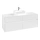 V&B Waschtischunterschrank Collaro 140x54,8x50cm, f WT mi, LED 10W, glo wh.-1