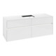 V&B Waschtischunterschrank Collaro 140x54,8x50cm, f WT mi, LED 10W, glo wh.-1