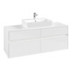V&B Waschtischunterschrank Collaro 140x54,8x50cm, f WT mi, LED 10W, glo wh.-3