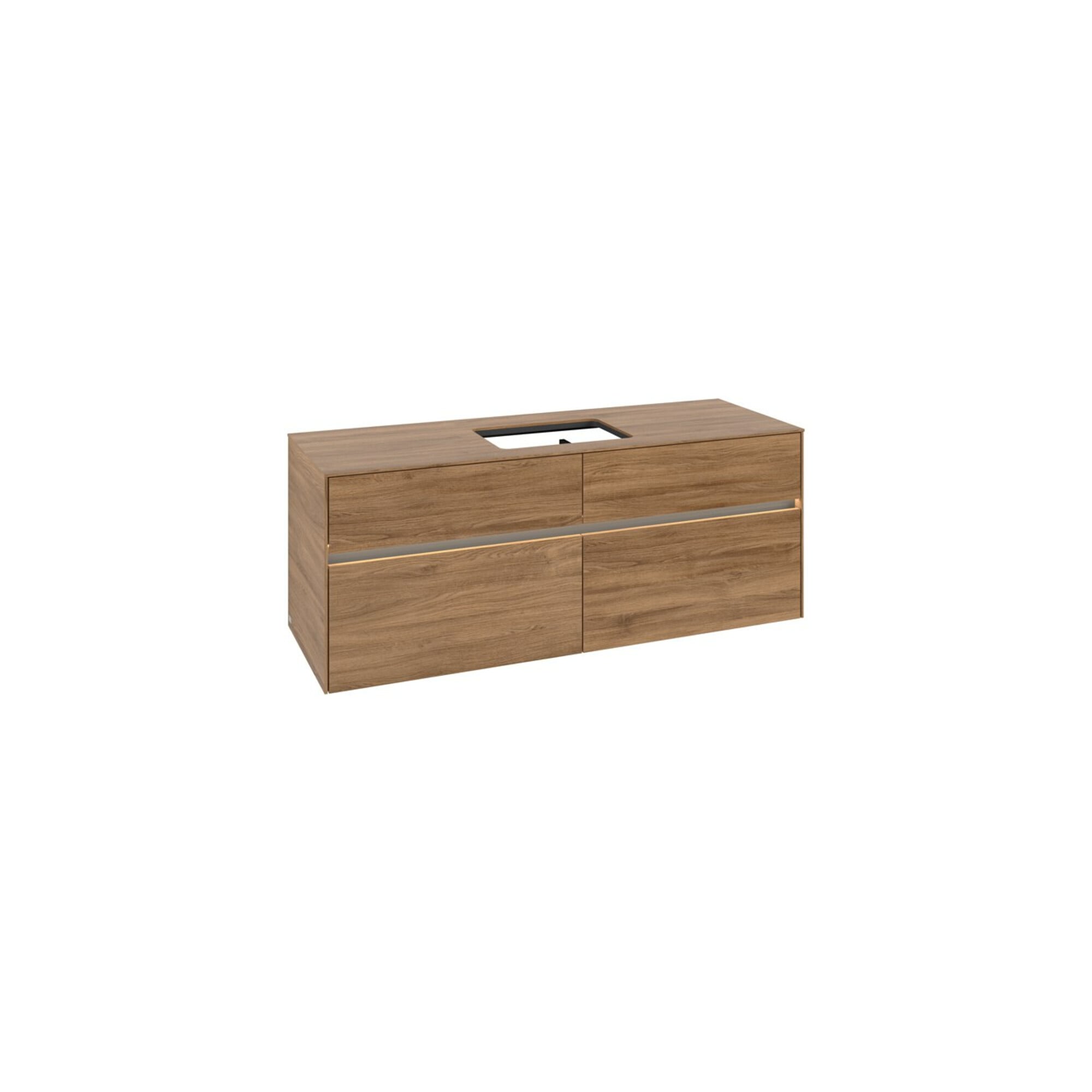 V&B Waschtischunterschrank Collaro 140x54,8x50cm, f WT mi, LED 10W, Kan Oa ; Villeroy & Boch