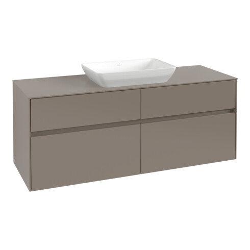 V&B Waschtischunterschrank Collaro 140x54,8x50cm, f WT mi, LED 10W, Mar bl.