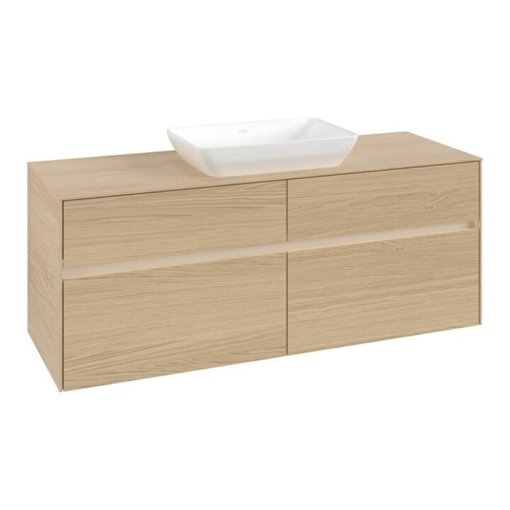 V&B Waschtischunterschrank Collaro 140x54,8x50cm, f WT mi, LED 10W, Nord Oa