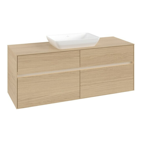 V&B Waschtischunterschrank Collaro 140x54,8x50cm, f WT mi, LED 10W, Nord Oa