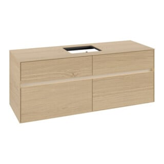 V&B Waschtischunterschrank Collaro 140x54,8x50cm, f WT mi, LED 10W, Nord Oa