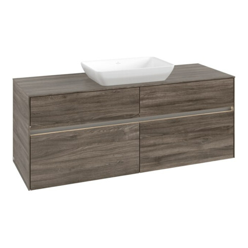 V&B Waschtischunterschrank Collaro 140x54,8x50cm, f WT mi, LED 10W, st. Oa