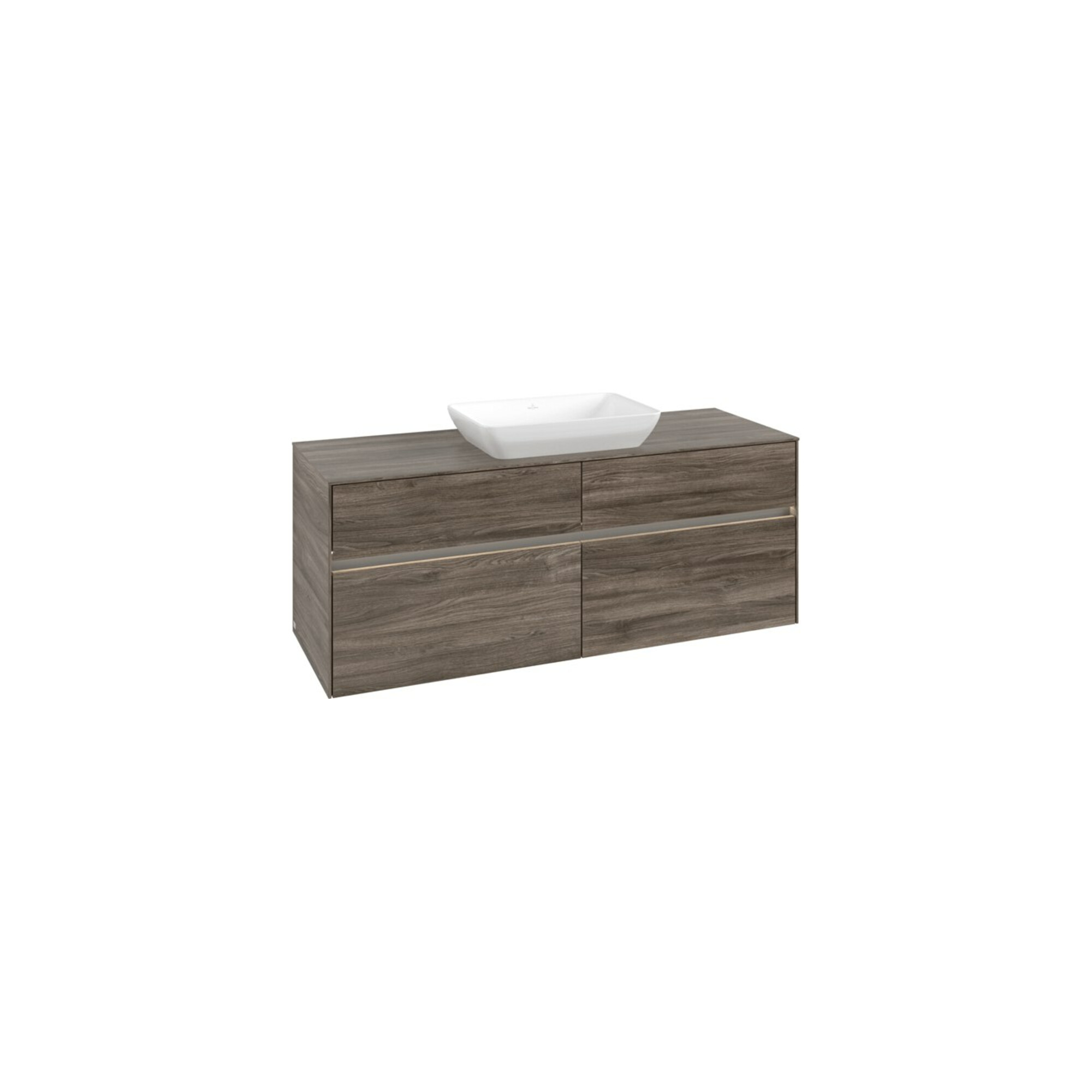 V&B Waschtischunterschrank Collaro 140x54,8x50cm, f WT mi, LED 10W, st. Oa ; Villeroy & Boch