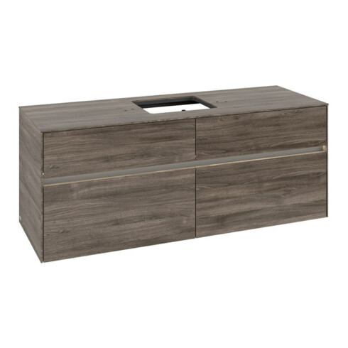 V&B Waschtischunterschrank Collaro 140x54,8x50cm, f WT mi, LED 10W, st. Oa