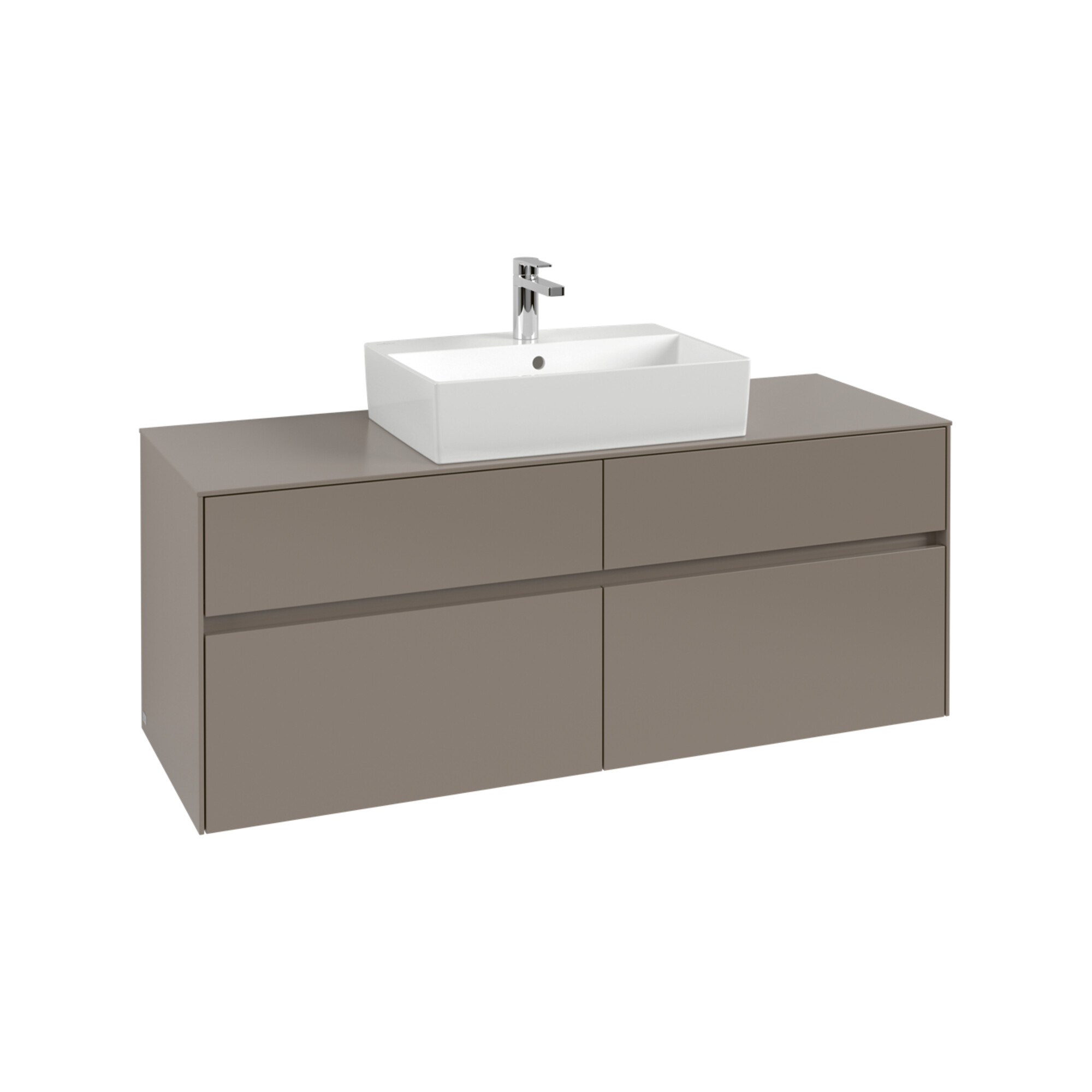 V&B Waschtischunterschrank Collaro 140x54,8x50cm, f WT mit, cashmere grey ; Villeroy & Boch