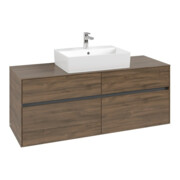 V&B Waschtischunterschrank Collaro 140x54,8x50cm, f WT mittig, arizona oak