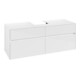 V&B Waschtischunterschrank Collaro 140x54,8x50cm, f WT mittig, glossy white-1