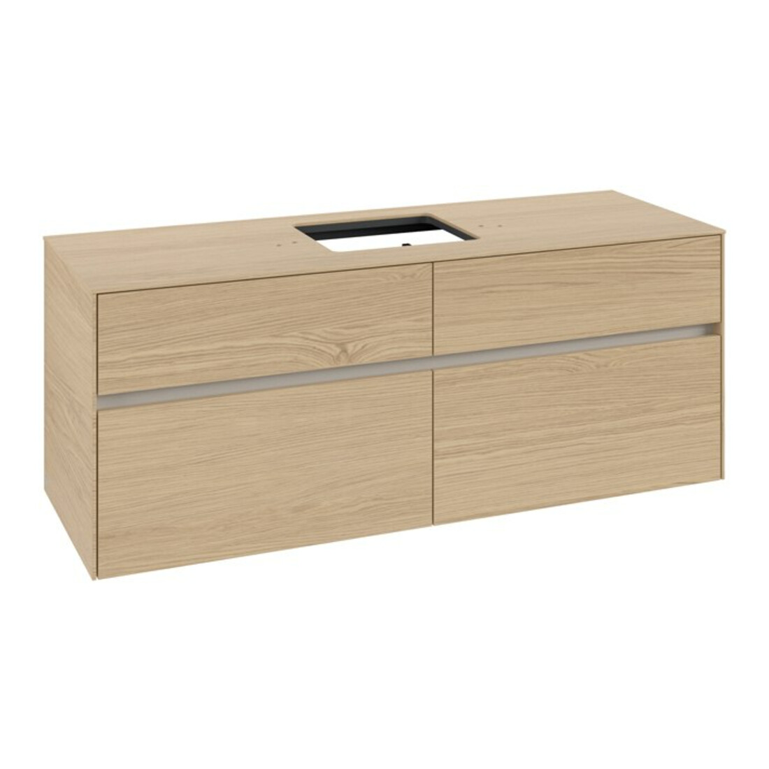 V&B Waschtischunterschrank Collaro 140x54,8x50cm, f WT mittig, nordic oak
