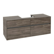 V&B Waschtischunterschrank Collaro 140x54,8x50cm, f WT mittig, stone oak