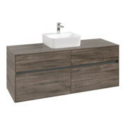 V&B Waschtischunterschrank Collaro 140x54,8x50cm, f WT mittig, stone oak