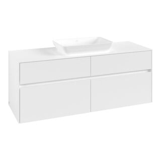 V&B Waschtischunterschrank Collaro 140x54,8x50cm, f WT mittig, white matt