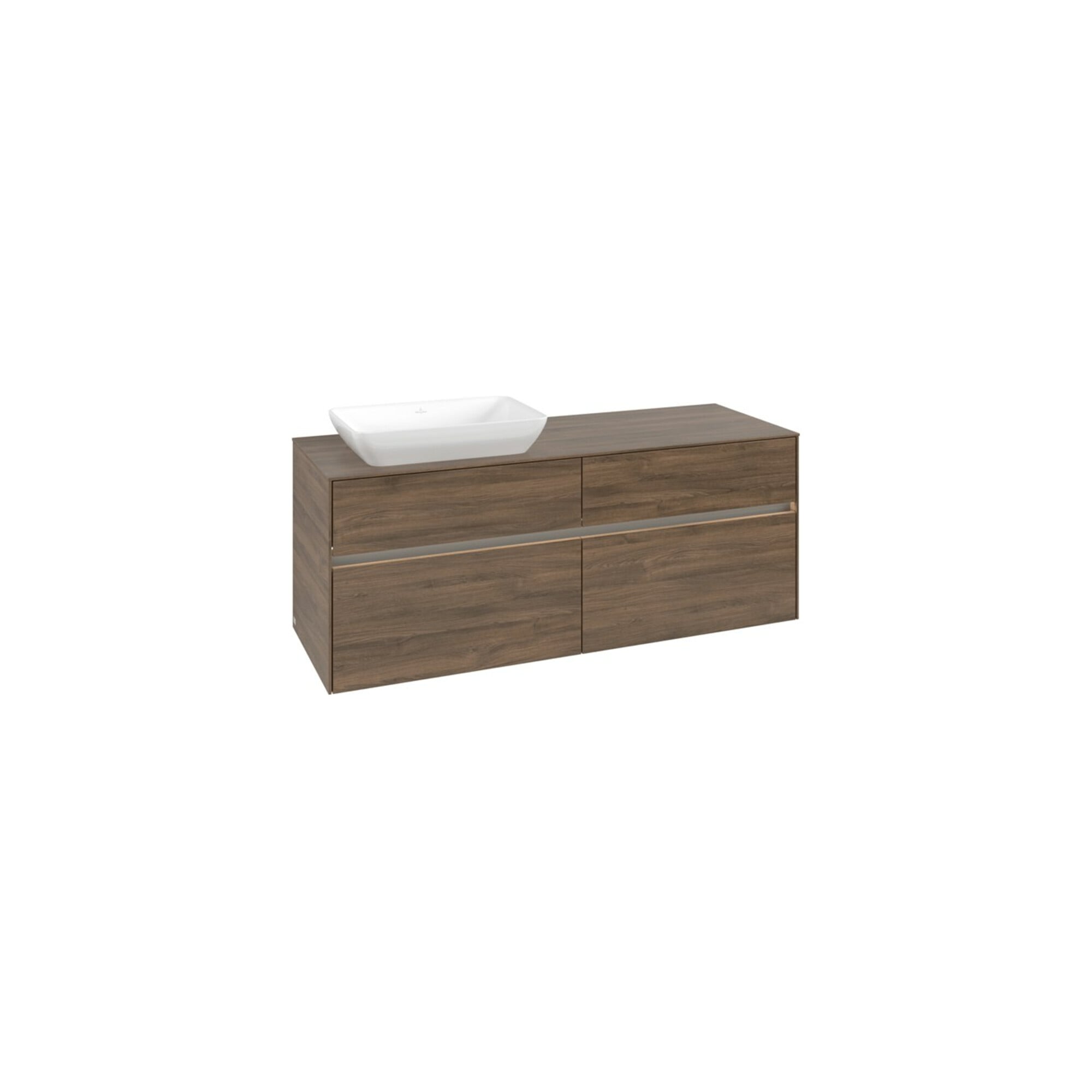V&B Waschtischunterschrank Collaro 140x54,8x50cm, WT l, LED 10W, Ariz. Oa ; Villeroy & Boch