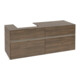 V&B Waschtischunterschrank Collaro 140x54,8x50cm, WT l, LED 10W, Ariz. Oa-3