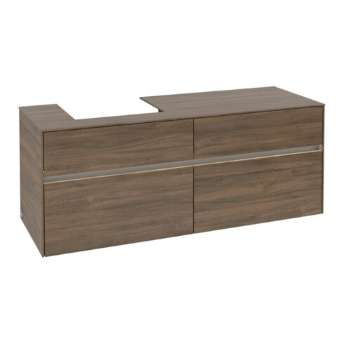 V&B Waschtischunterschrank Collaro 140x54,8x50cm, WT l, LED 10W, Ariz. Oa