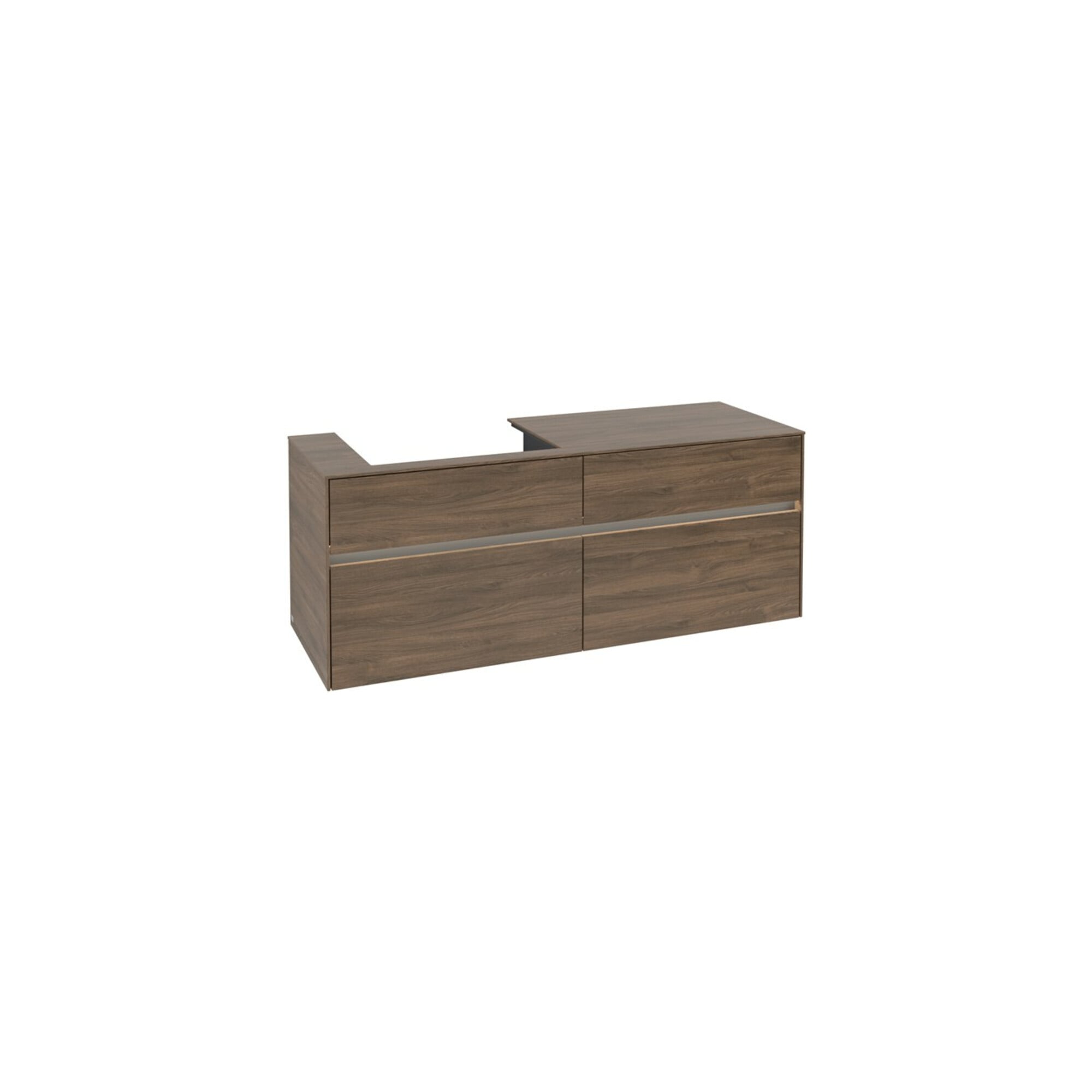 V&B Waschtischunterschrank Collaro 140x54,8x50cm, WT l, LED 10W, Ariz. Oa ; Villeroy & Boch