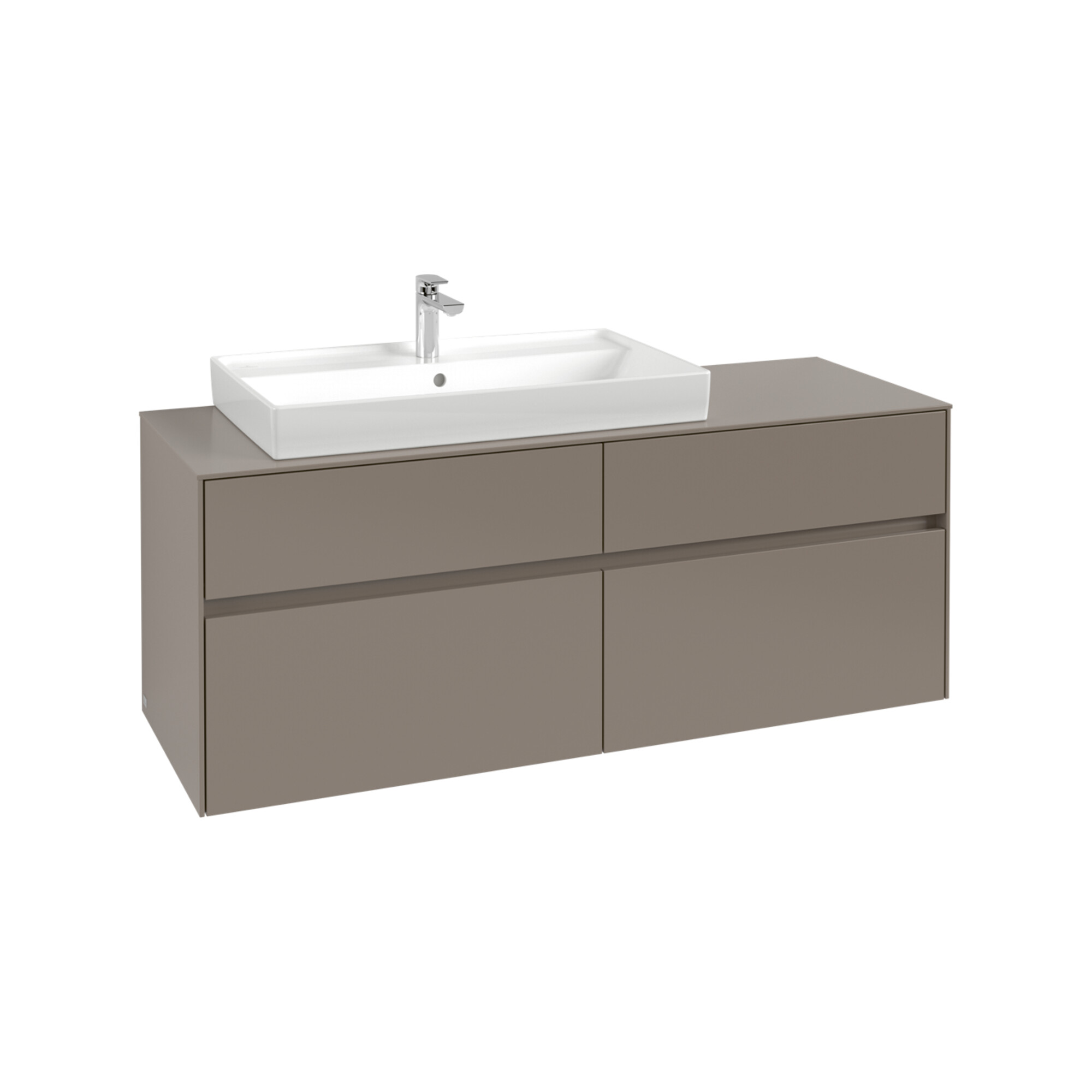V&B Waschtischunterschrank Collaro 140x54,8x50cm, WT l, LED 10W, bla Oa ; Villeroy & Boch