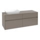 V&B Waschtischunterschrank Collaro 140x54,8x50cm, WT l, LED 10W, bla Oa-1