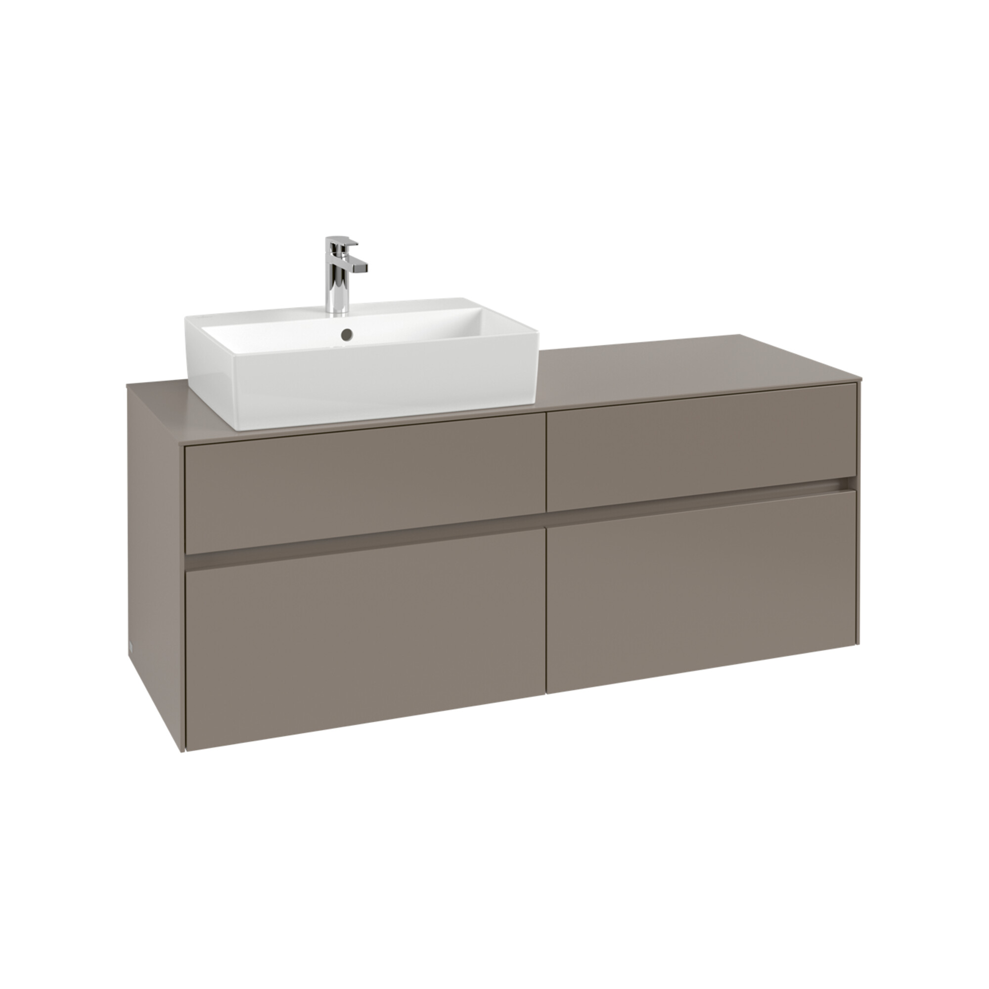 V&B Waschtischunterschrank Collaro 140x54,8x50cm, WT l, LED 10W, bla Oa ; Villeroy & Boch