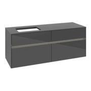 V&B Waschtischunterschrank Collaro 140x54,8x50cm, WT l, LED 10W, glo Gr