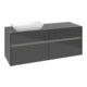 V&B Waschtischunterschrank Collaro 140x54,8x50cm, WT l, LED 10W, glo Gr-3