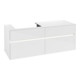 V&B Waschtischunterschrank Collaro 140x54,8x50cm, WT l, LED 10W, glo wh.-1