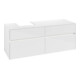V&B Waschtischunterschrank Collaro 140x54,8x50cm, WT l, LED 10W, glo wh.-1