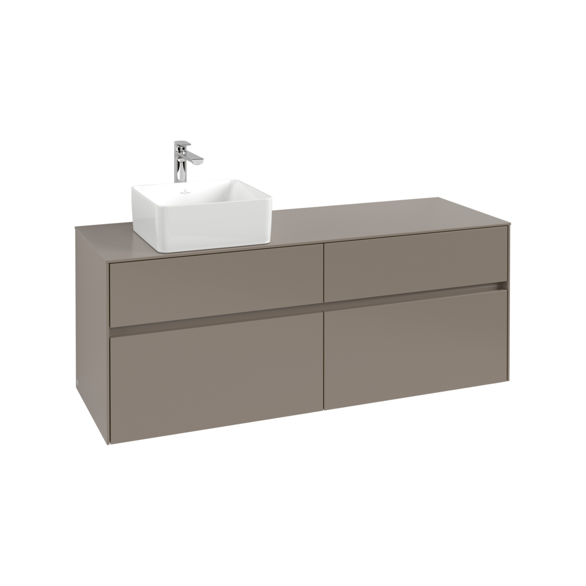 V&B Waschtischunterschrank Collaro 140x54,8x50cm, WT l, LED 10W, graph. ; Villeroy & Boch