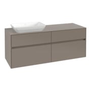 V&B Waschtischunterschrank Collaro 140x54,8x50cm, WT l, LED 10W, graph.