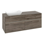 V&B Waschtischunterschrank Collaro 140x54,8x50cm, WT l, LED 10W, st. Oa