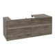 V&B Waschtischunterschrank Collaro 140x54,8x50cm, WT l, LED 10W, st. Oa
