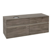 V&B Waschtischunterschrank Collaro 140x54,8x50cm, WT l, LED 10W, st. Oa