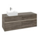 V&B Waschtischunterschrank Collaro 140x54,8x50cm, WT l, LED 10W, st. Oa-3