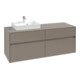 V&B Waschtischunterschrank Collaro 140x54,8x50cm, WT l, LED 10W, wh. Oa-1