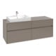 V&B Waschtischunterschrank Collaro 140x54,8x50cm, WT l, LED-Beltg. 10W, Tau-1